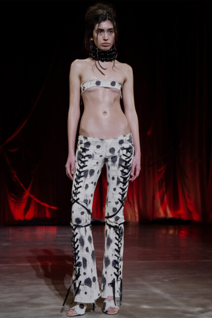 Polka Corset Jeans