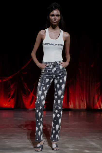 Black Polka Jeans