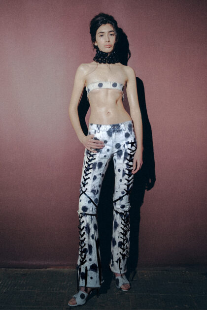 Polka Corset Jeans
