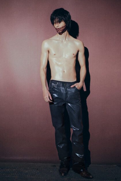 Black Foil Jeans